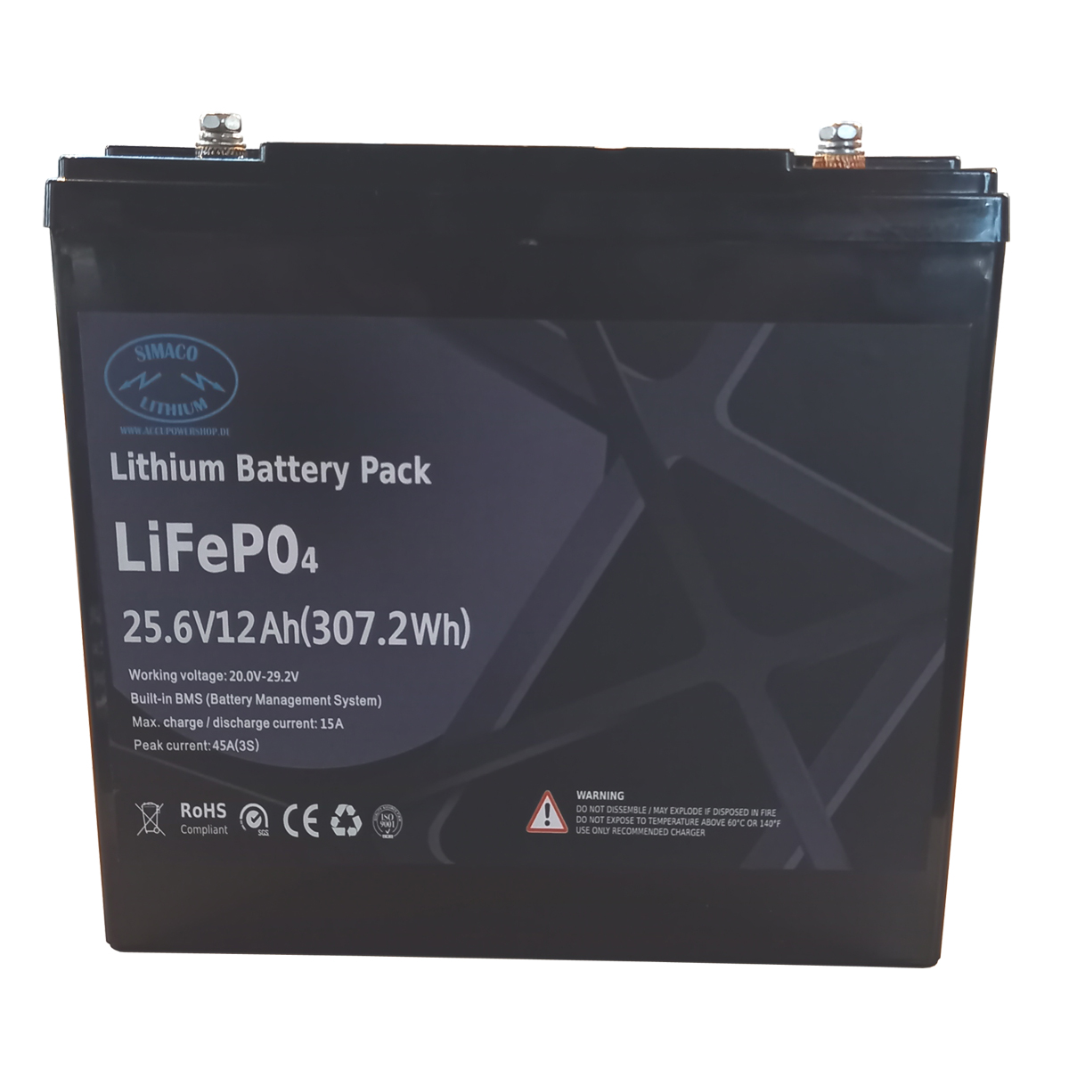 LIFEPO4 Akku 24V 12Ah mit BMS